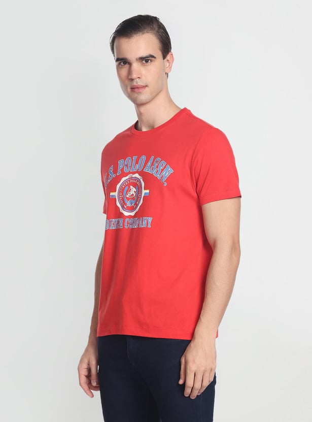 U.S. POLO ASSN. Men Slim Fit Graphic Printed T-Shirt