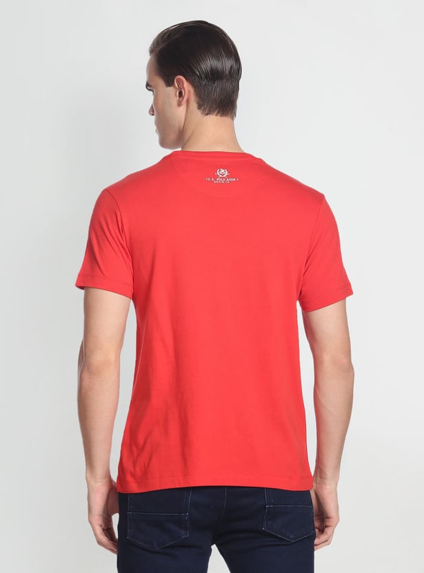 U.S. POLO ASSN. Men Slim Fit Graphic Printed T-Shirt