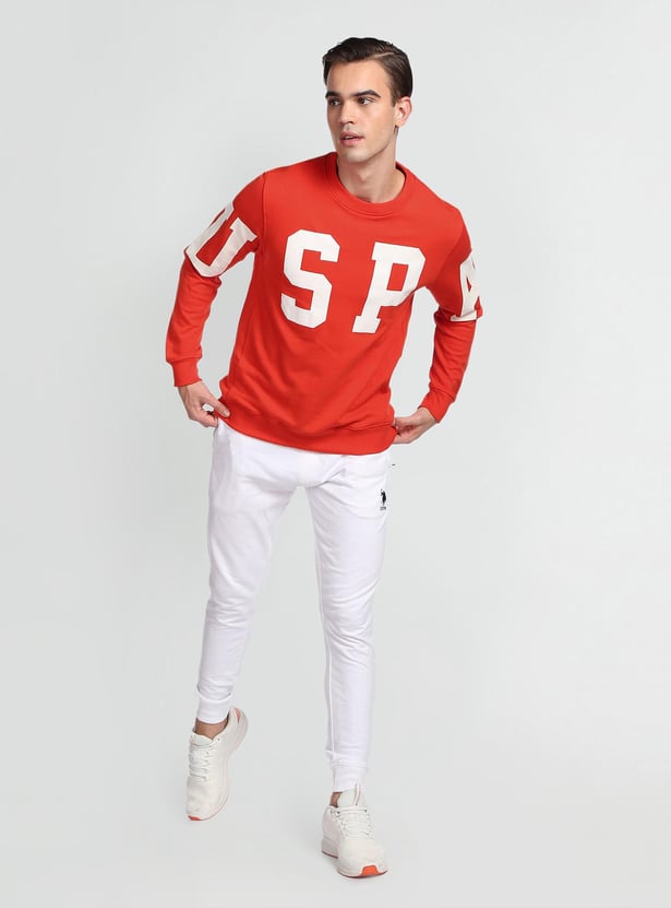 U.S. POLO ASSN. Men Printed Crew Neck Sweatshirt