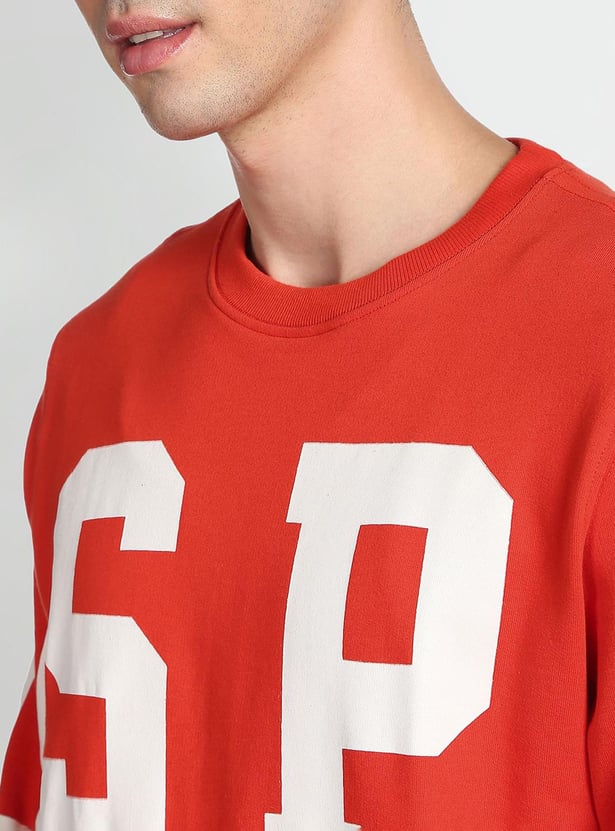 U.S. POLO ASSN. Men Printed Crew Neck Sweatshirt