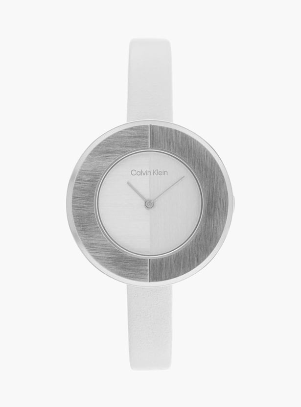 Buy CALVIN KLEIN Confidence Women Textured Analog Watch with Leather ...
