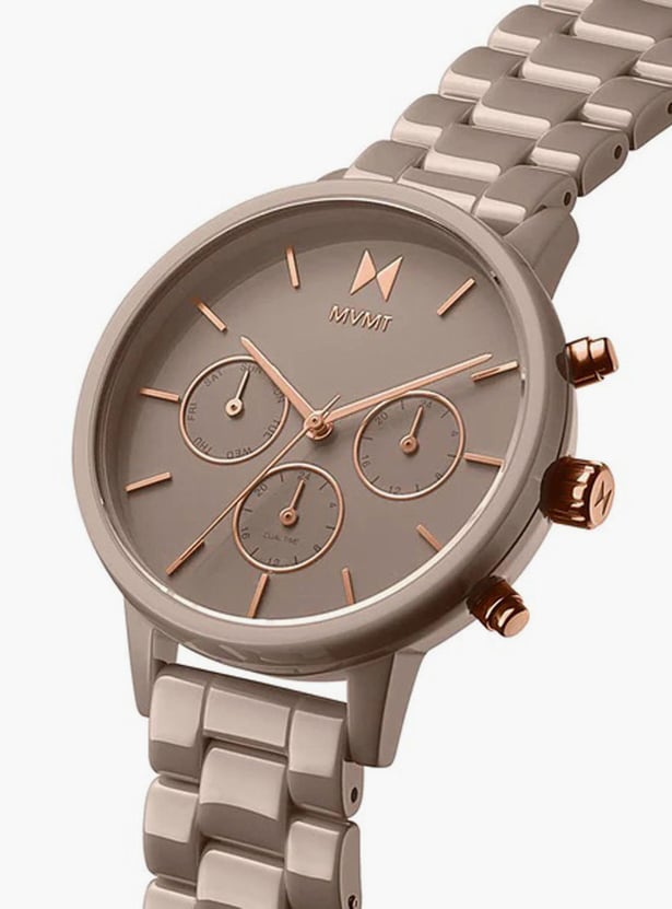 Buy MVMT Nova Women Round Chronograph Watch with Ceramic Strap 28000202 D from MVMT at just INR 20832.0