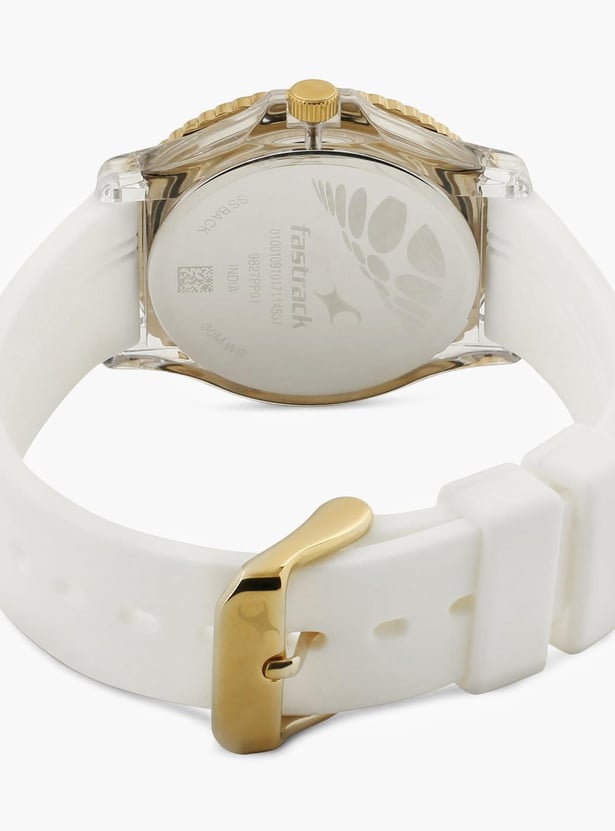 Fastrack watches for ladies white belt best sale