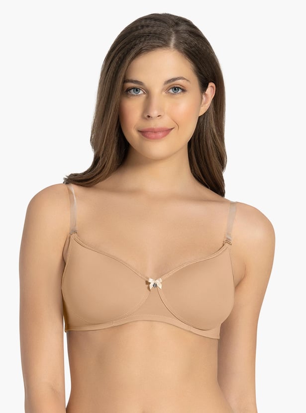 AMANTE Solid Padded Non-Wired T-shirt Bra