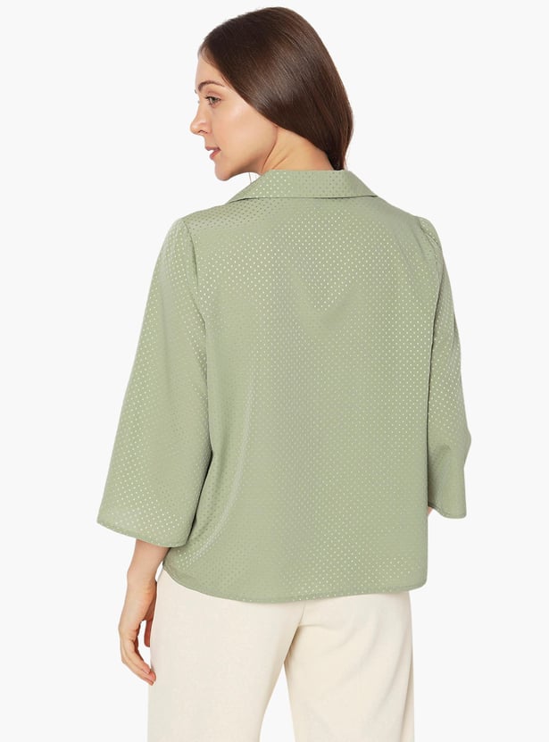 VERO MODA Women Printed Regular Fit Casual Shirt