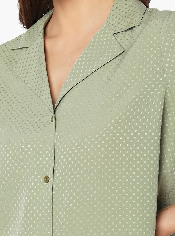 VERO MODA Women Printed Regular Fit Casual Shirt