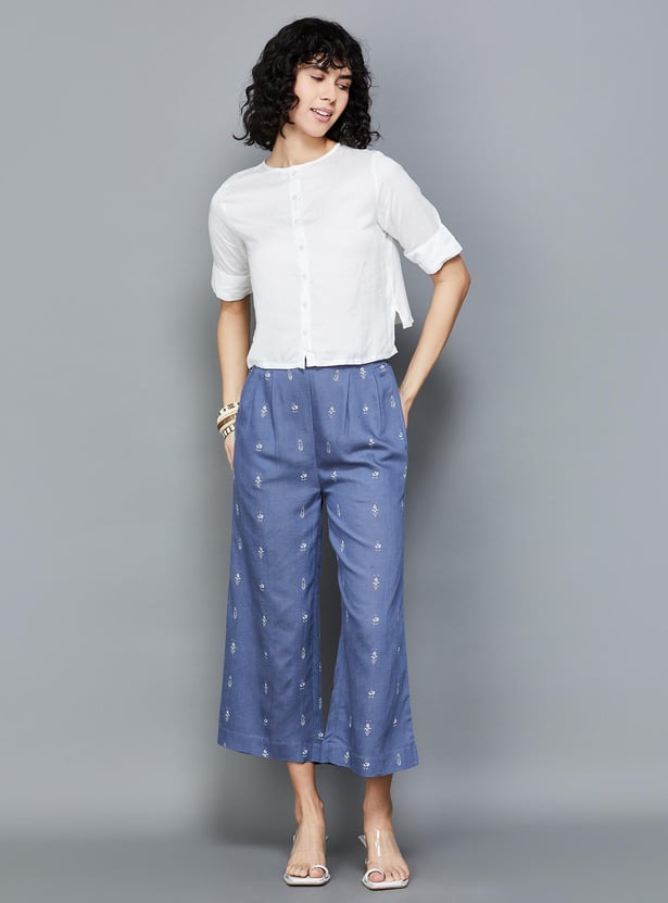 COLOUR ME Women Printed Palazzos