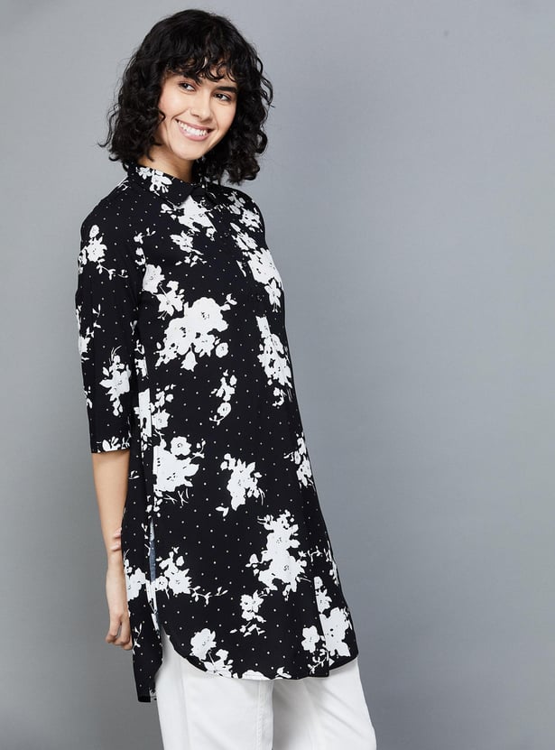 COLOUR ME Women Printed Collared Tunic