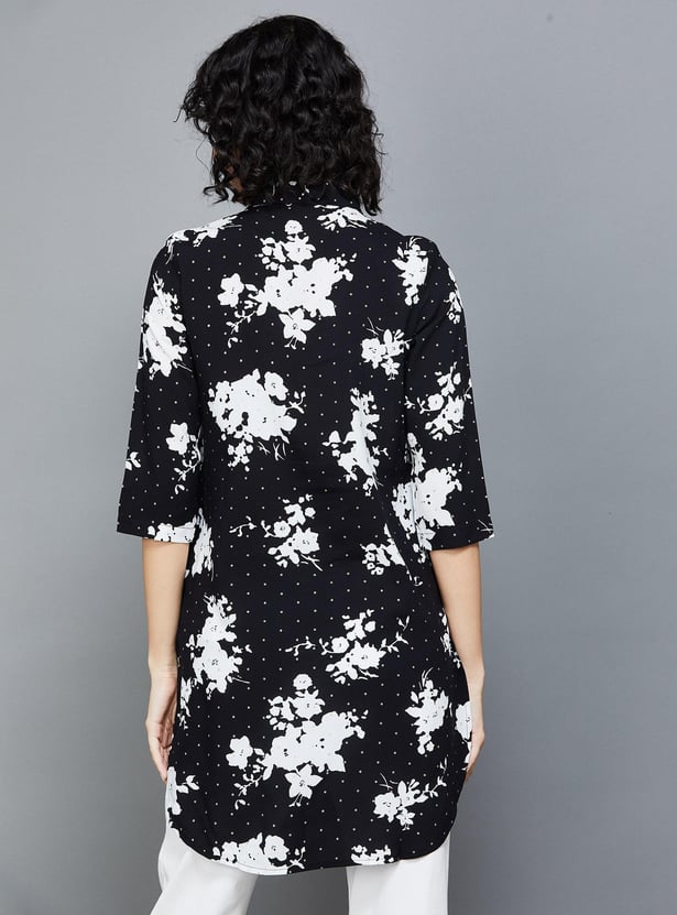 COLOUR ME Women Printed Collared Tunic