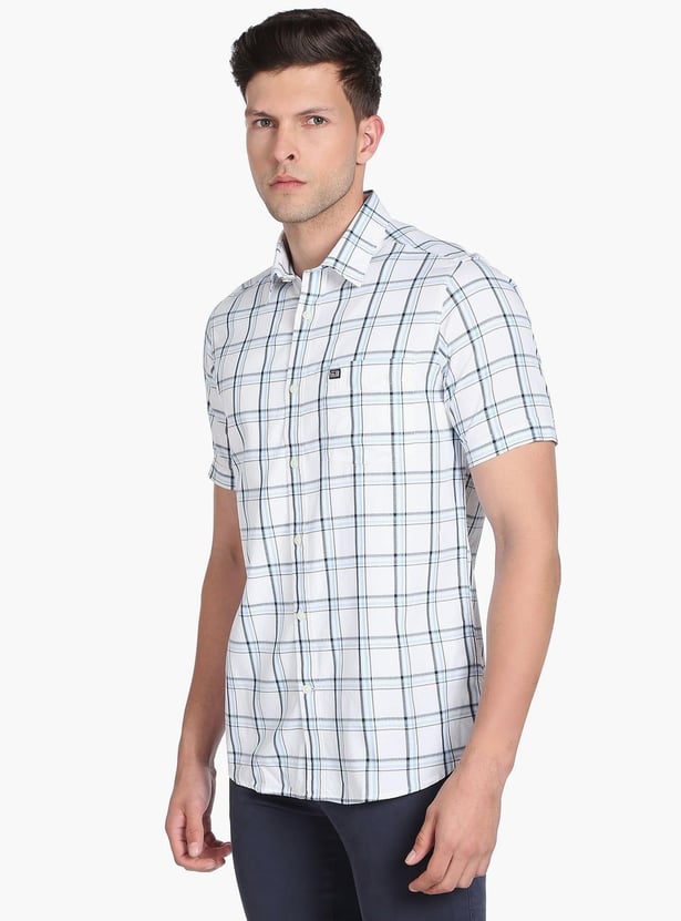 ARROW SPORT Men Checked Manhattan Casual Shirt (Slim)