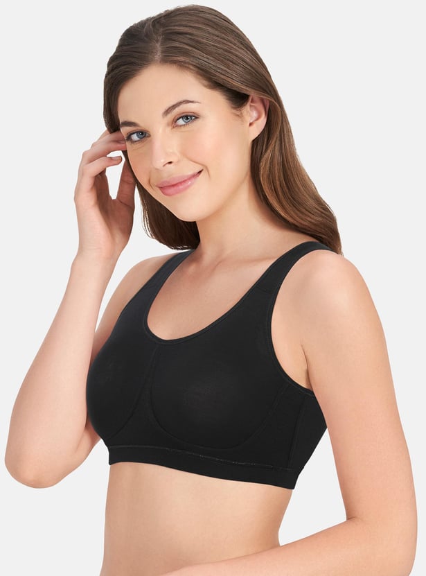 AMANTE Solid Padded Non-Wired Slip-On Bra