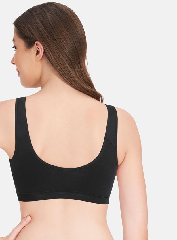 AMANTE Solid Padded Non-Wired Slip-On Bra