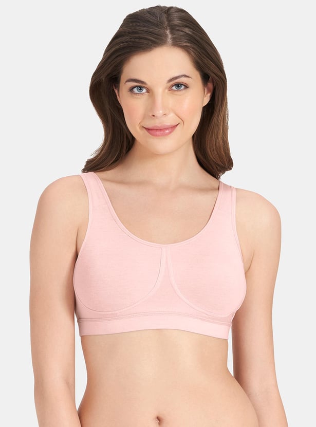 AMANTE Solid Padded Non-Wired Slip-On Bra
