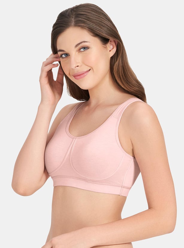 AMANTE Solid Padded Non-Wired Slip-On Bra