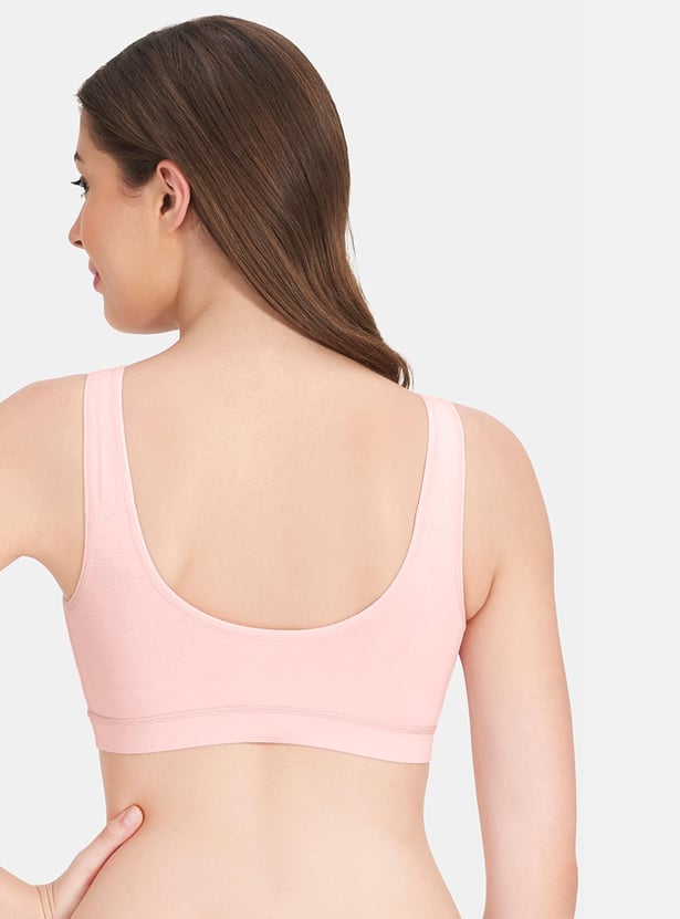 AMANTE Solid Padded Non-Wired Slip-On Bra
