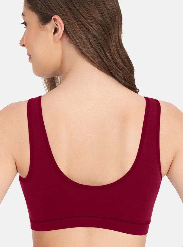 AMANTE Solid Padded Non-Wired Slip-On Bra
