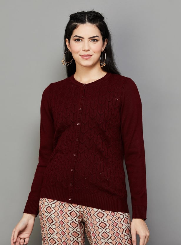 MELANGE Women Knitted Cardigan