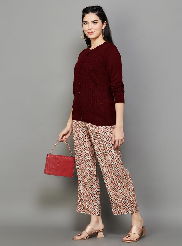 MELANGE Women Knitted Cardigan