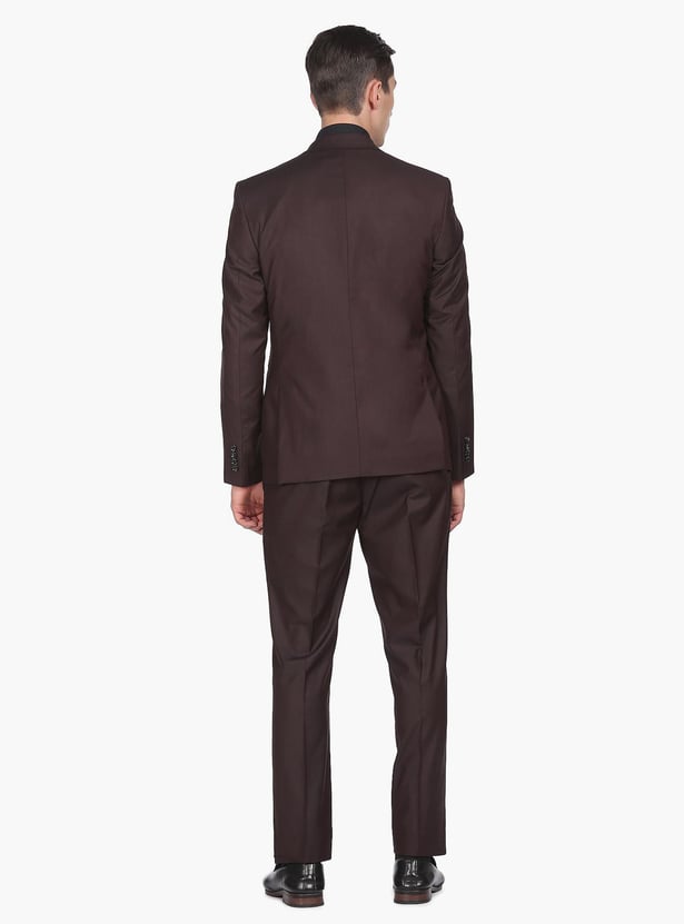 ARROW Men Notch Lapel Collar Patterned Three Piece Suit