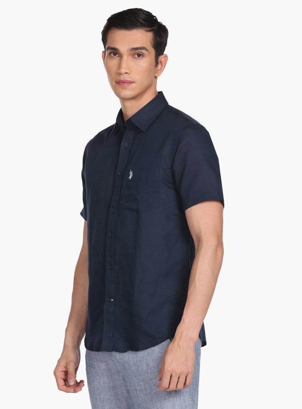 U.S.POLO ASSN. Men Solid Regular Fit Casual Shirt