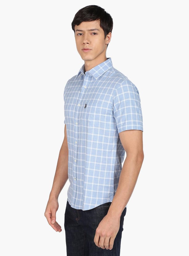 U.S. POLO ASSN. Men Checked Regular Fit Casual Shirt