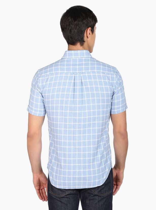 U.S. POLO ASSN. Men Checked Regular Fit Casual Shirt