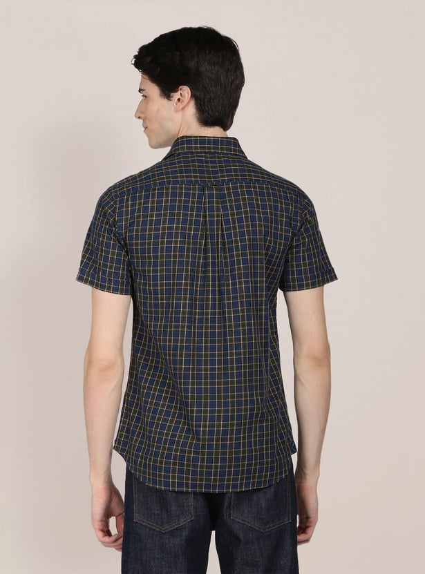 U.S. POLO ASSN. Men Checked Regular Fit Casual Shirt