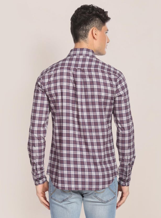 U.S. POLO ASSN. Men Checked Regular Fit Casual Shirt