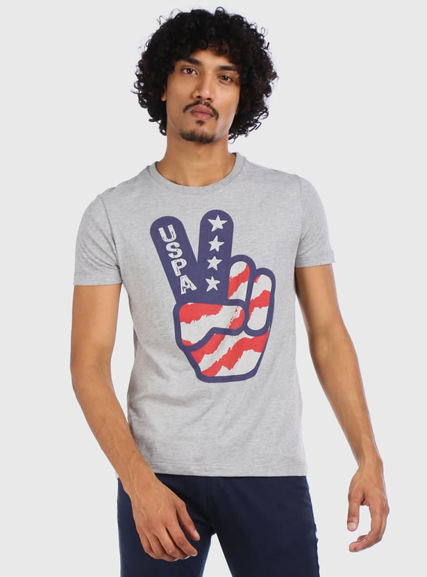 U.S. POLO ASSN. Men Printed Regular Fit T-Shirt