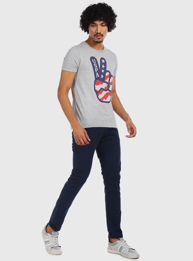 U.S. POLO ASSN. Men Printed Regular Fit T-Shirt