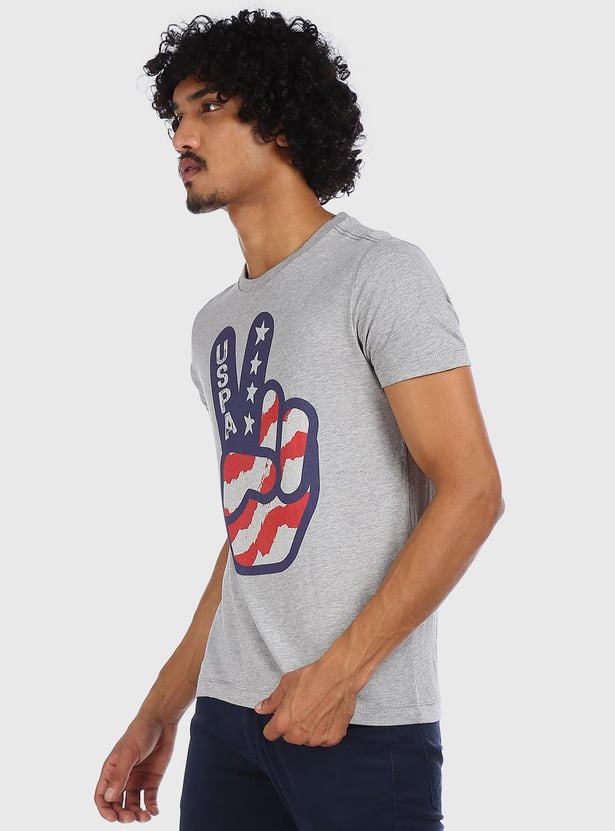 U.S. POLO ASSN. Men Printed Regular Fit T-Shirt