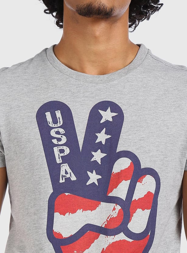 U.S. POLO ASSN. Men Printed Regular Fit T-Shirt