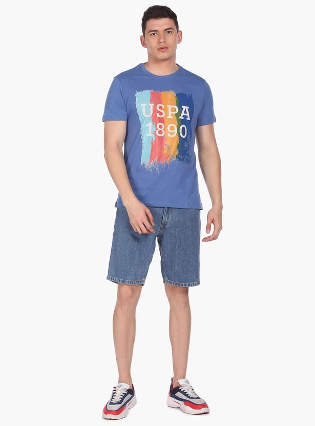 U.S. POLO ASSN. Men Graphic Printed Regular Fit T-Shirt