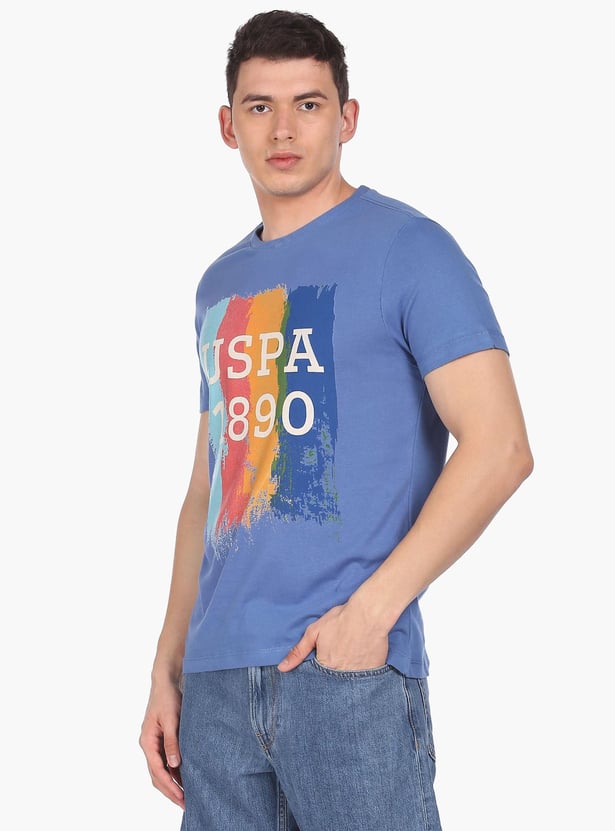 U.S. POLO ASSN. Men Graphic Printed Regular Fit T-Shirt