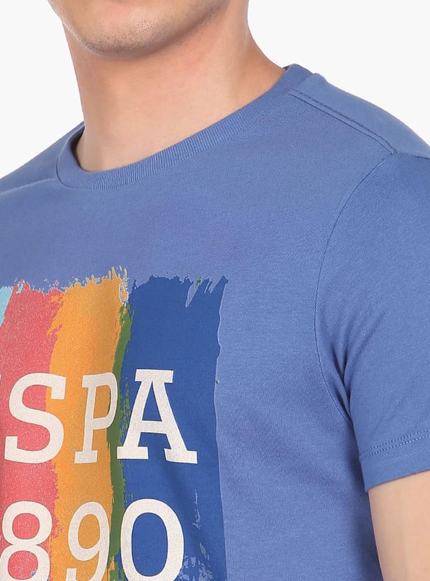 U.S. POLO ASSN. Men Graphic Printed Regular Fit T-Shirt