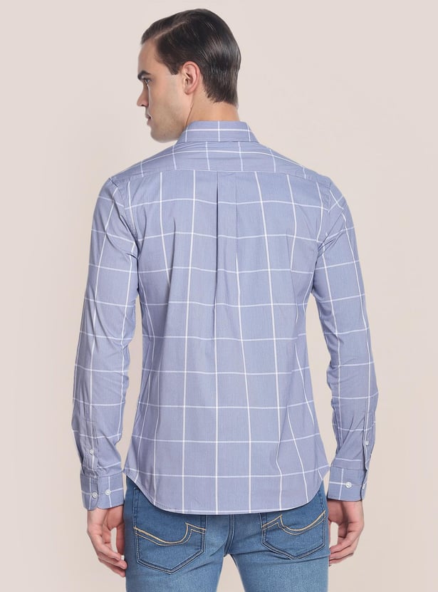 U.S. POLO ASSN. Men Checked Slim Fit Casual Shirt