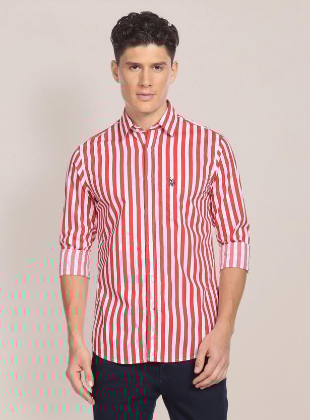 U.S. POLO ASSN. Men Striped Regular Fit Casual Shirt