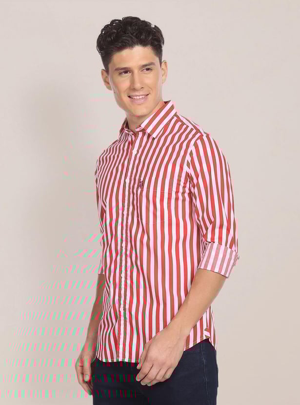 U.S. POLO ASSN. Men Striped Regular Fit Casual Shirt