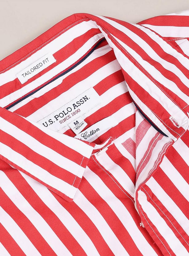 U.S. POLO ASSN. Men Striped Regular Fit Casual Shirt