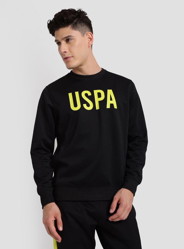 U.S. POLO ASSN. Men Printed Full Sleeves Sweatshirt