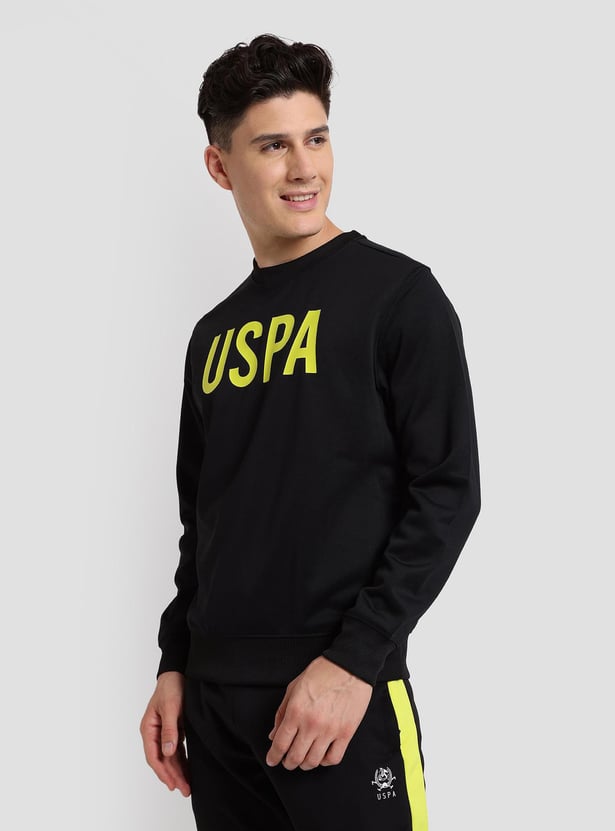 U.S. POLO ASSN. Men Printed Full Sleeves Sweatshirt