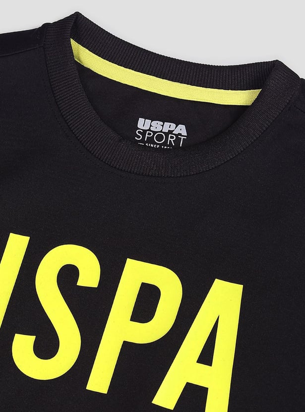U.S. POLO ASSN. Men Printed Full Sleeves Sweatshirt