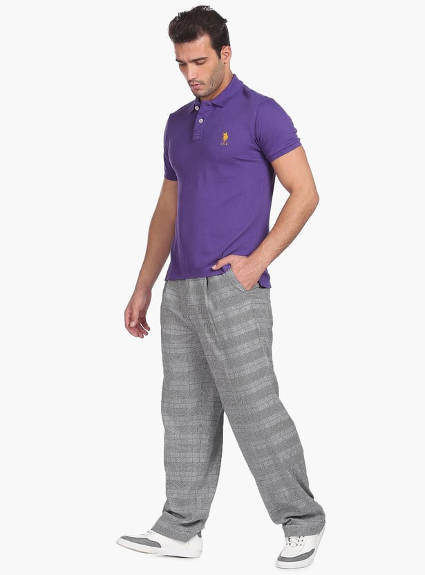 U.S. POLO ASSN. Men Solid Regular Fit Polo T-shirt