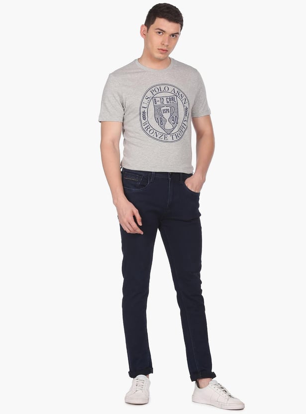 U.S. POLO ASSN. Men Crew Neck Printed Regular Fit T-Shirt