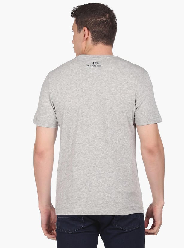 U.S. POLO ASSN. Men Crew Neck Printed Regular Fit T-Shirt