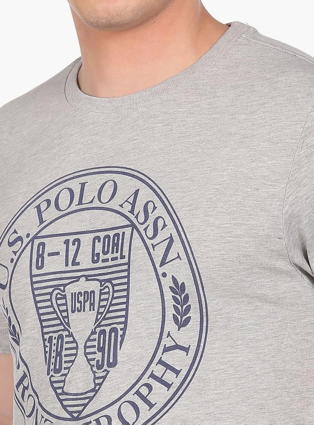 U.S. POLO ASSN. Men Crew Neck Printed Regular Fit T-Shirt