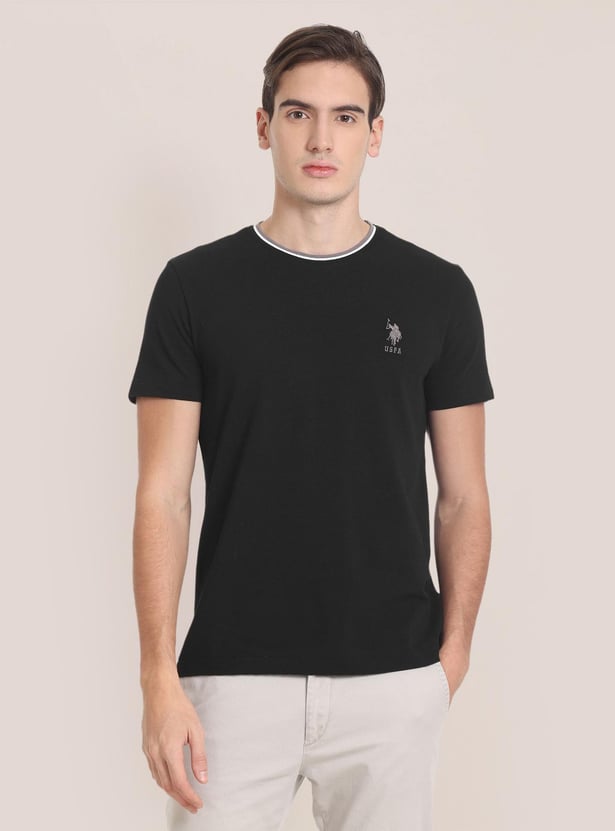 U.S.POLO ASSN. Men Solid Slim Fit T-shirt