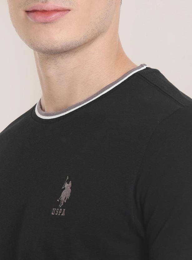 U.S.POLO ASSN. Men Solid Slim Fit T-shirt
