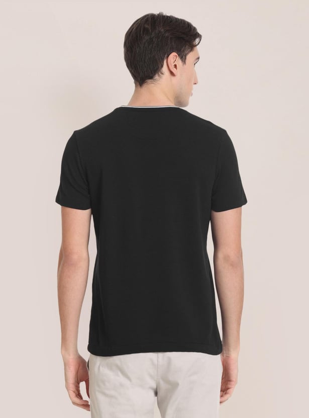 U.S.POLO ASSN. Men Solid Slim Fit T-shirt