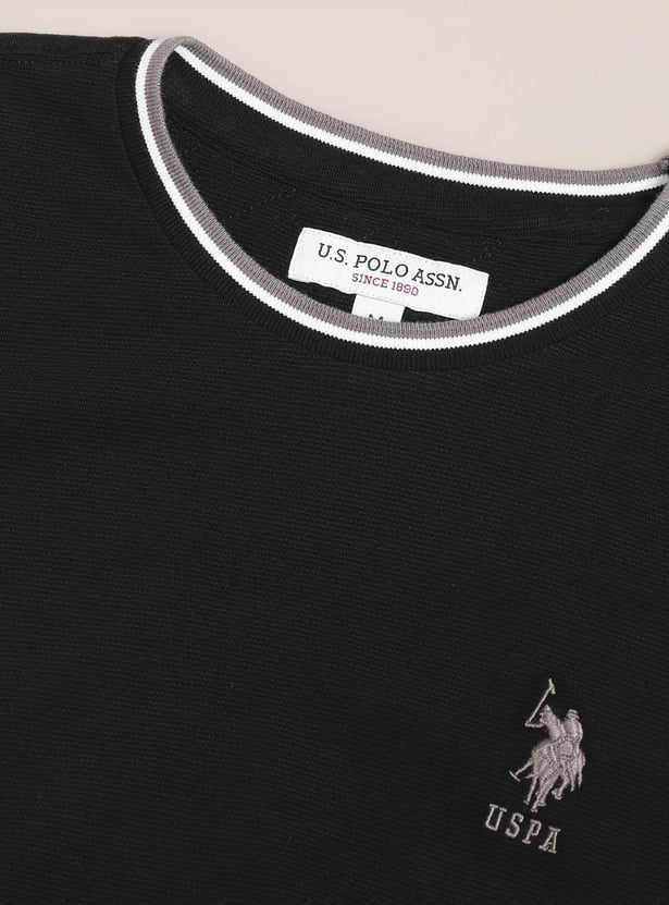 U.S.POLO ASSN. Men Solid Slim Fit T-shirt